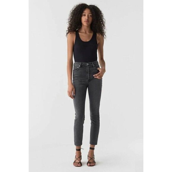 NWT AGOLDE Sz 31 NICO HI RISE SLIM FIT JEAN IN ARENA